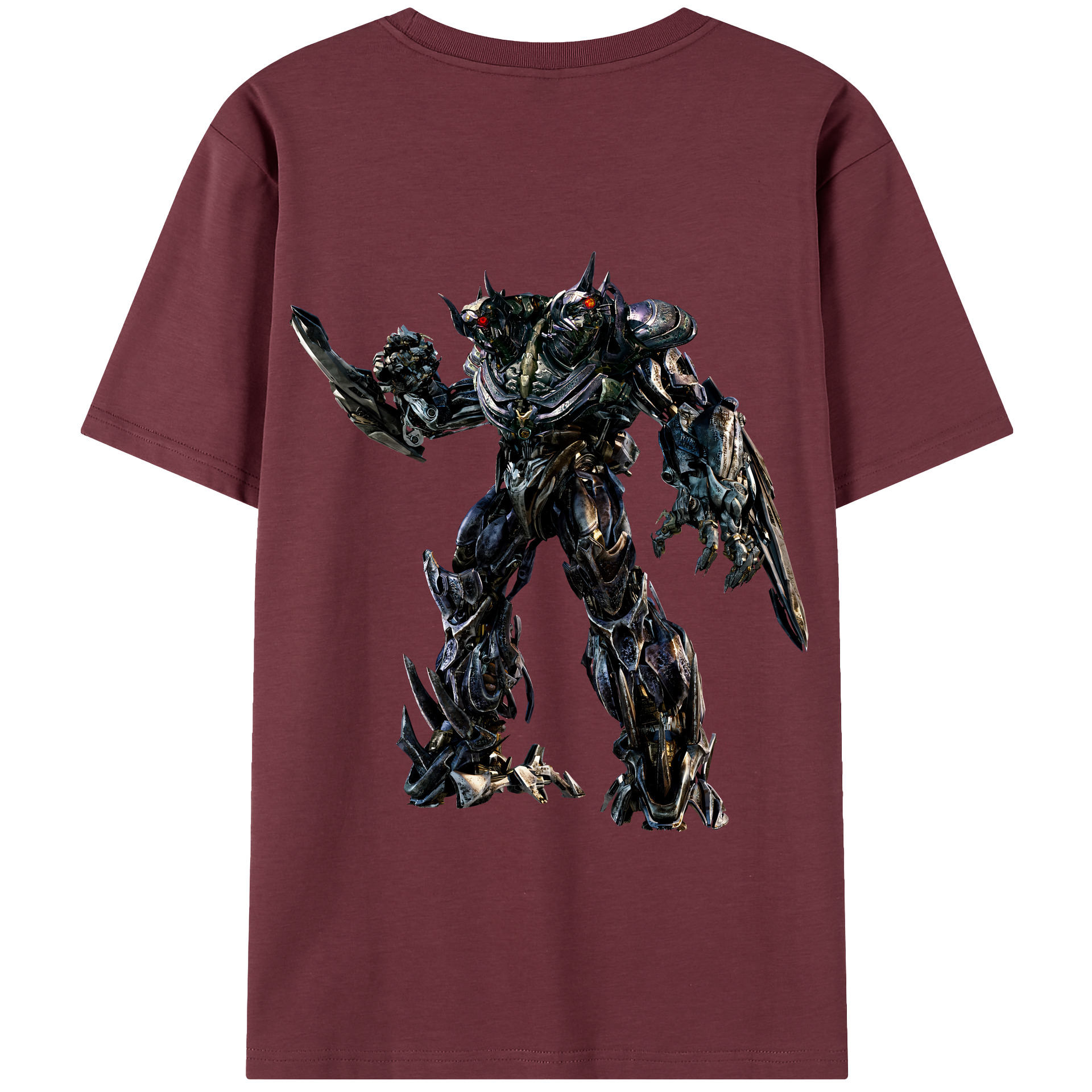 （画像用） Transformers トランスフォーマー 綿100％半袖Tシャツ（背面プリント）
